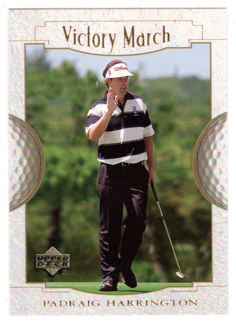 Padraig Harrington - Victory March (PGA Golf Card) 2001 Upper Deck Golf # 159 Mint