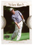 Rory Sabbatini - Victory March (PGA Golf Card) 2001 Upper Deck Golf # 162 Mint