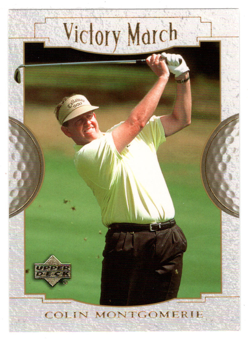 Colin Montgomerie - Victory March (PGA Golf Card) 2001 Upper Deck Golf # 167 Mint