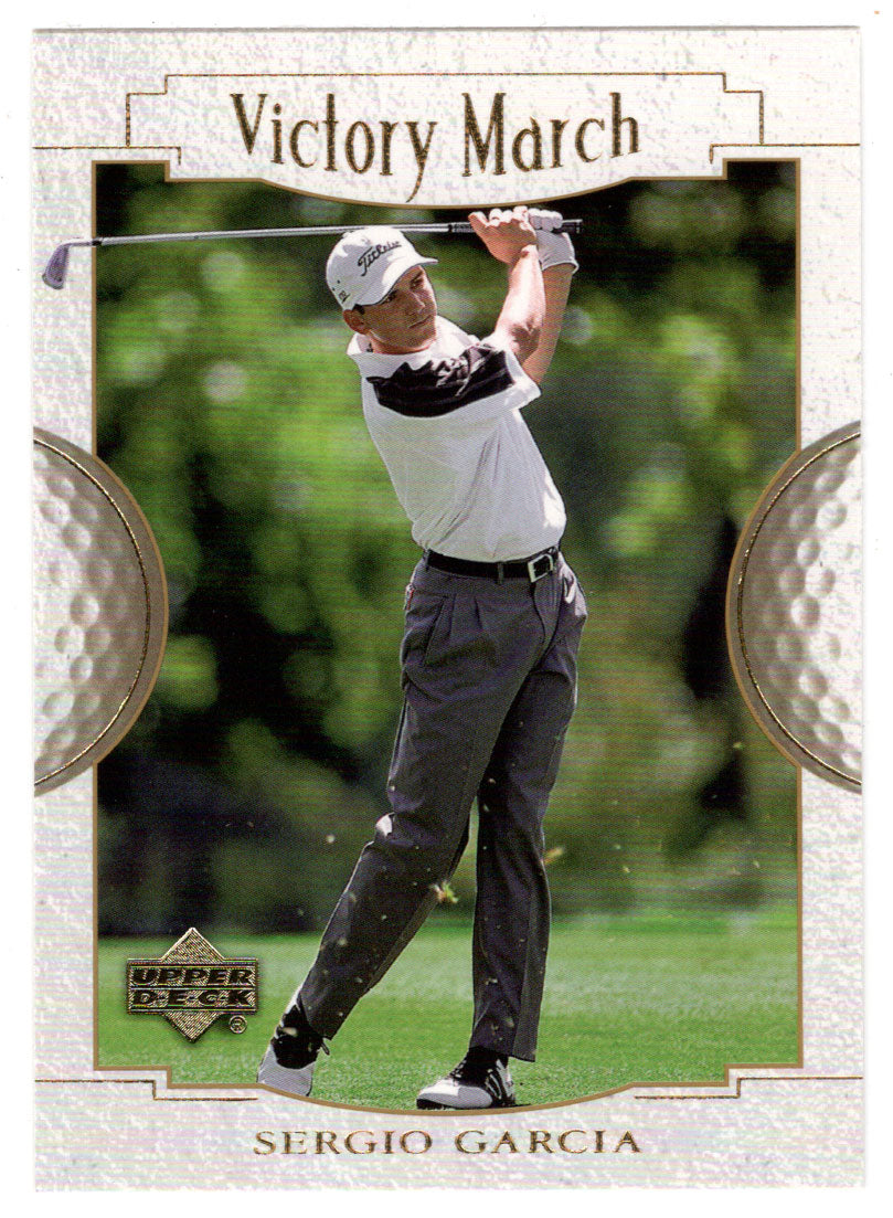 Sergio Garcia - Victory March (PGA Golf Card) 2001 Upper Deck Golf # 168 Mint