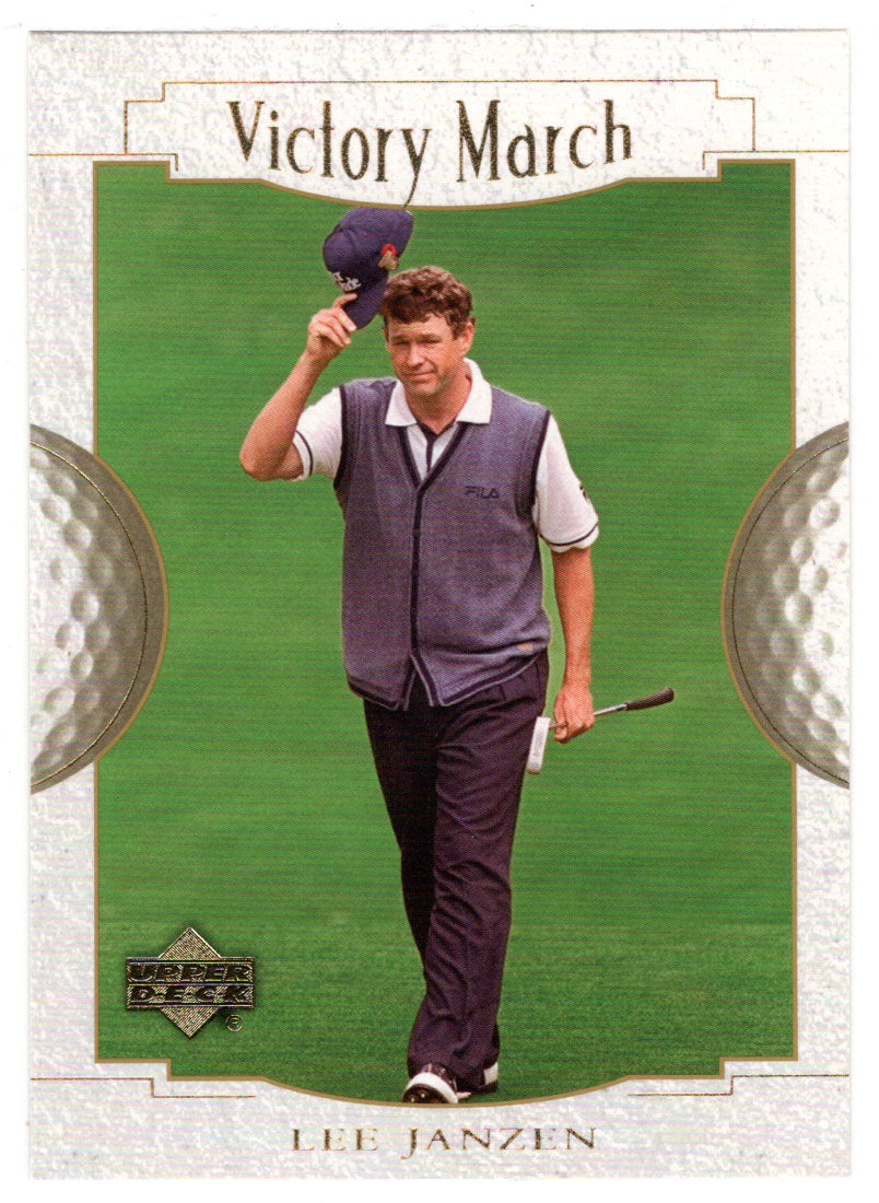 Lee Janzen - Victory March (PGA Golf Card) 2001 Upper Deck Golf # 173 Mint