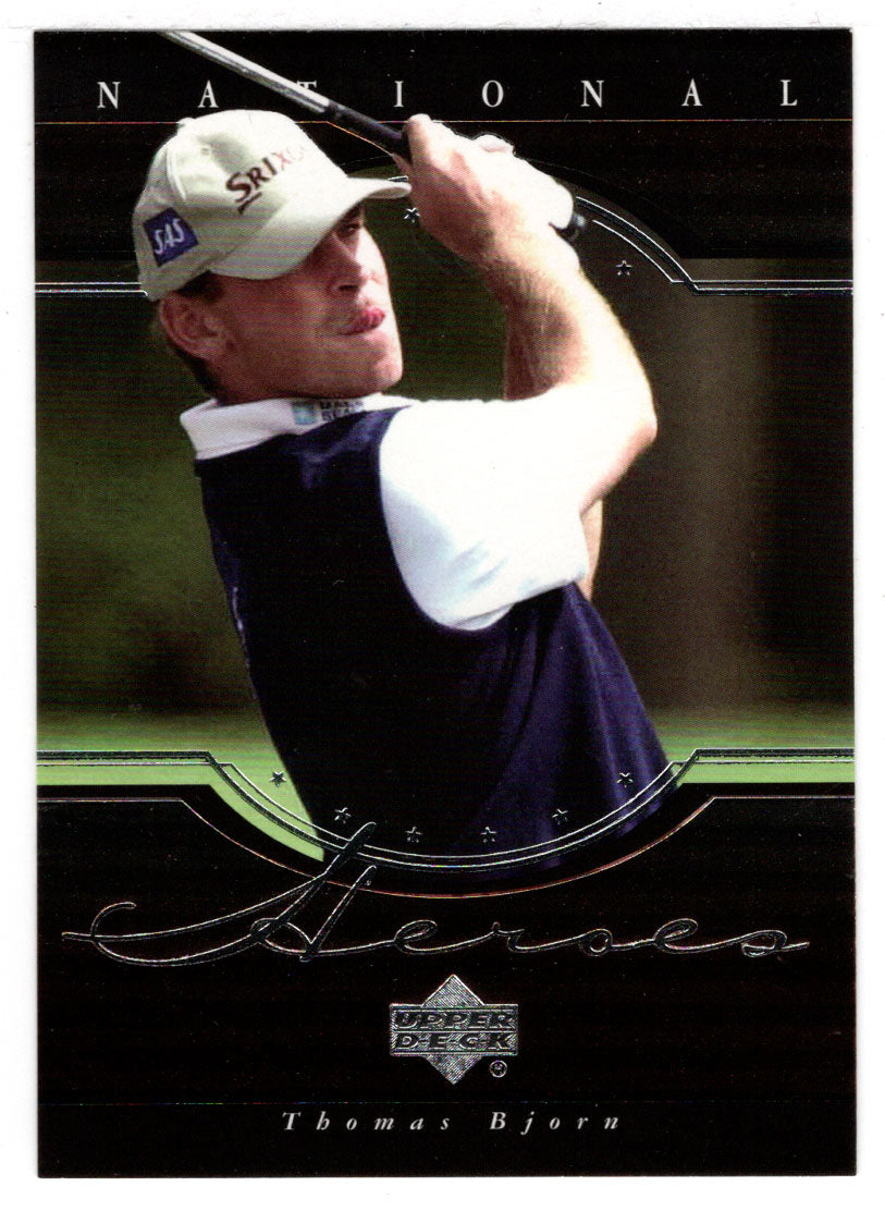 Thomas Bjorn (PGA Golf Card) 2001 Upper Deck Golf National Heroes # NH8 Mint