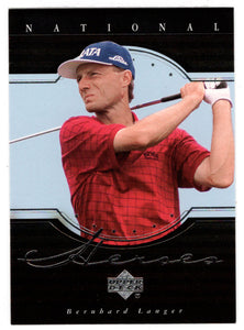 Bernhard Langer (PGA Golf Card) 2001 Upper Deck Golf National Heroes # NH13 Mint