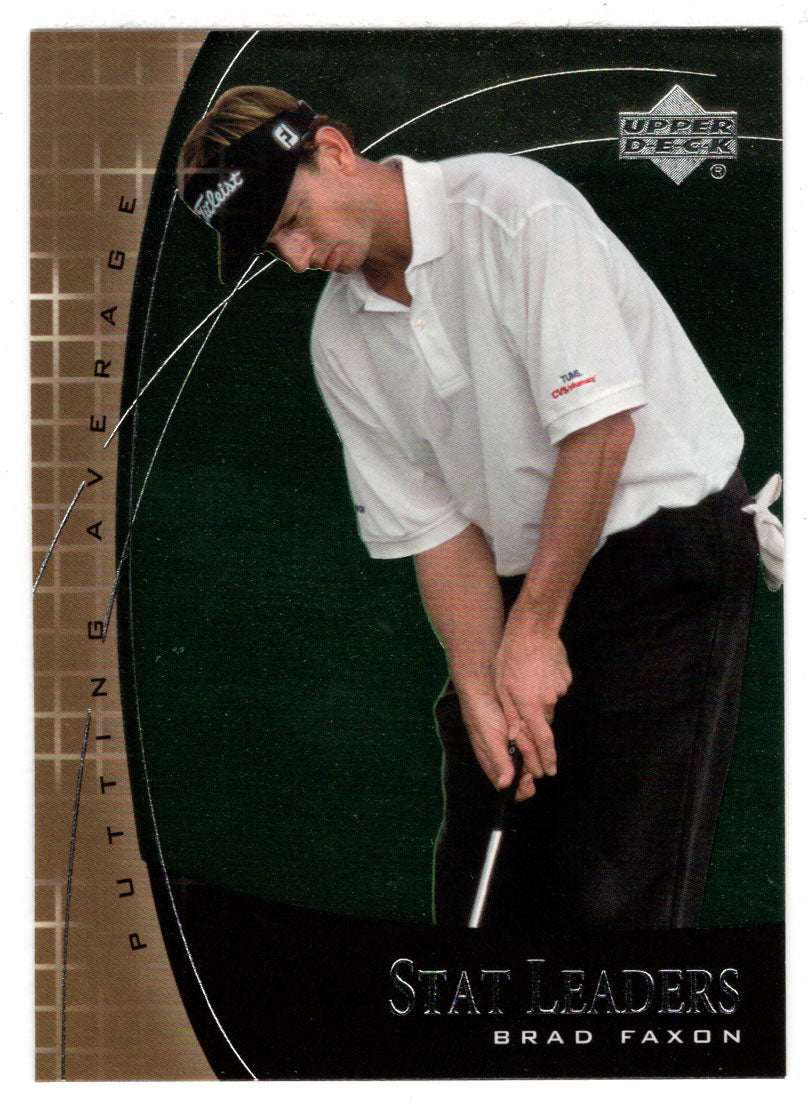 Brad Faxon (PGA Golf Card) 2001 Upper Deck Golf Stat Leaders # SL6 Mint