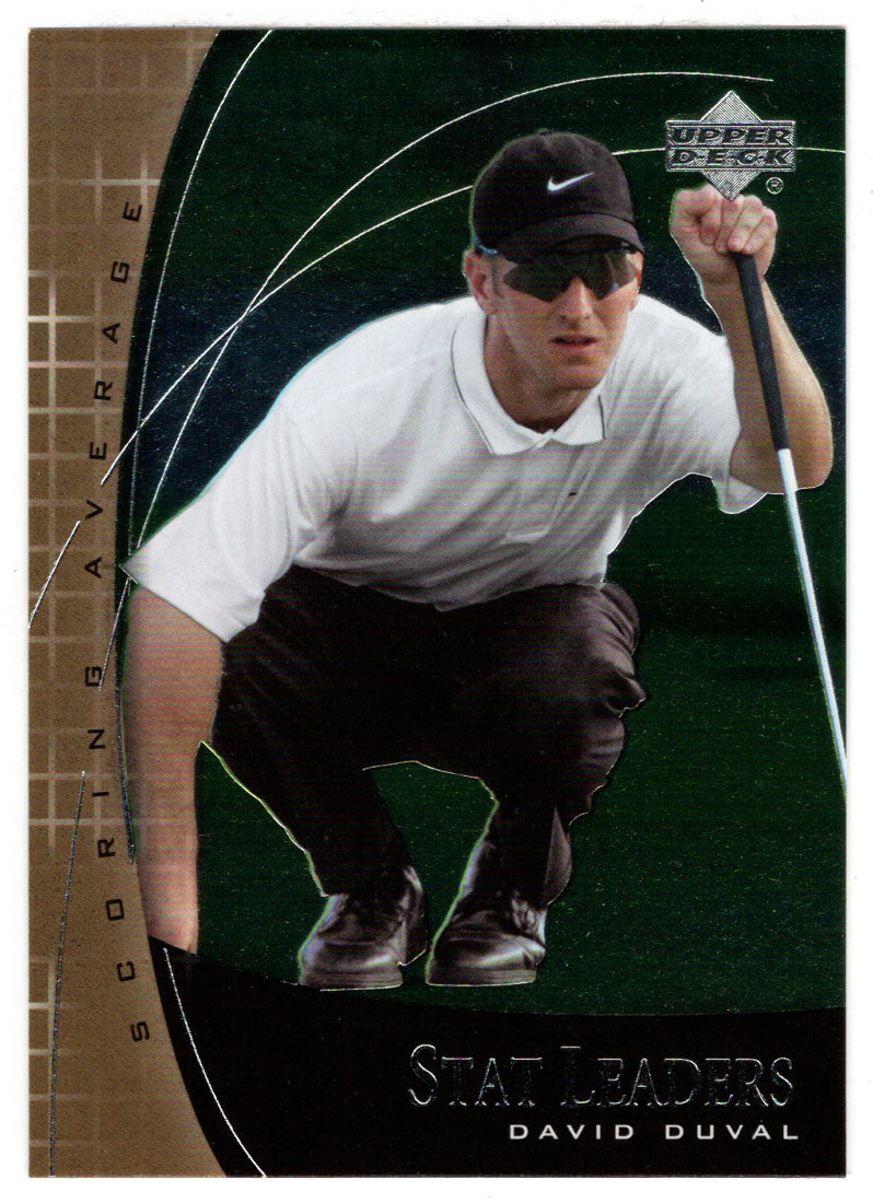 David Duval (PGA Golf Card) 2001 Upper Deck Golf Stat Leaders # SL12 Mint