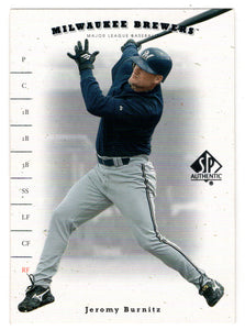 Jeromy Burnitz - Milwaukee Brewers (MLB Baseball Card) 2001 Upper Deck SP Authentic # 49 Mint