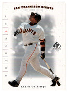 Andres Galarraga - San Francisco Giants (MLB Baseball Card) 2001 Upper Deck SP Authentic # 203 Mint