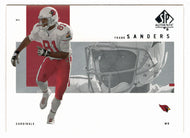 Frank Sanders - Arizona Cardinals (NFL Football Card) 2001 Upper Deck SP Authentic # 3 Mint