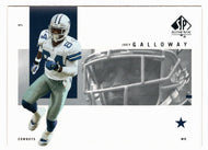 Joey Galloway - Dallas Cowboys (NFL Football Card) 2001 Upper Deck SP Authentic # 27 Mint