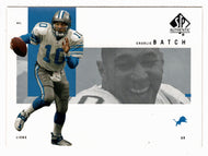 Charlie Batch - Detroit Lions (NFL Football Card) 2001 Upper Deck SP Authentic # 32 Mint