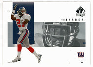 Tiki Barber - New York Giants (NFL Football Card) 2001 Upper Deck SP Authentic # 60 Mint