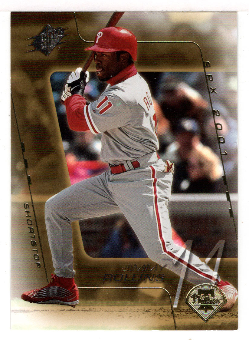 Jimmy Rollins - Philadelphia Phillies (MLB Baseball Card) 2001 Upper Deck SPx # 177 Mint