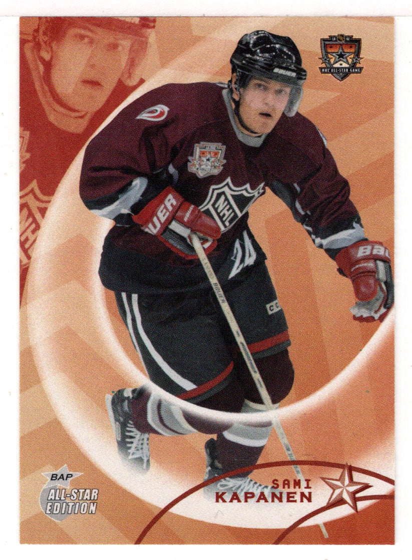 Sami Kapanen - Carolina Hurricanes (NHL Hockey Card) 2002-03 Be A Player All-Star Edition # 40 Mint