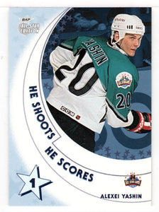 Alexei Yashin - Ottawa - He Shoots He Scores (NHL Hockey Card) 2002-03 Be A Player All-Star Edition # NNO Mint