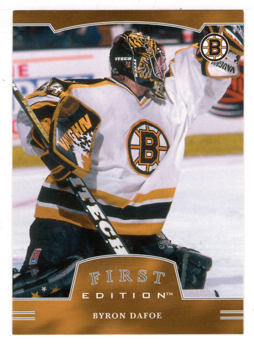 Byron Dafoe - Boston Bruins (NHL Hockey Card) 2002-03 Be A Player First Edition # 7 Mint