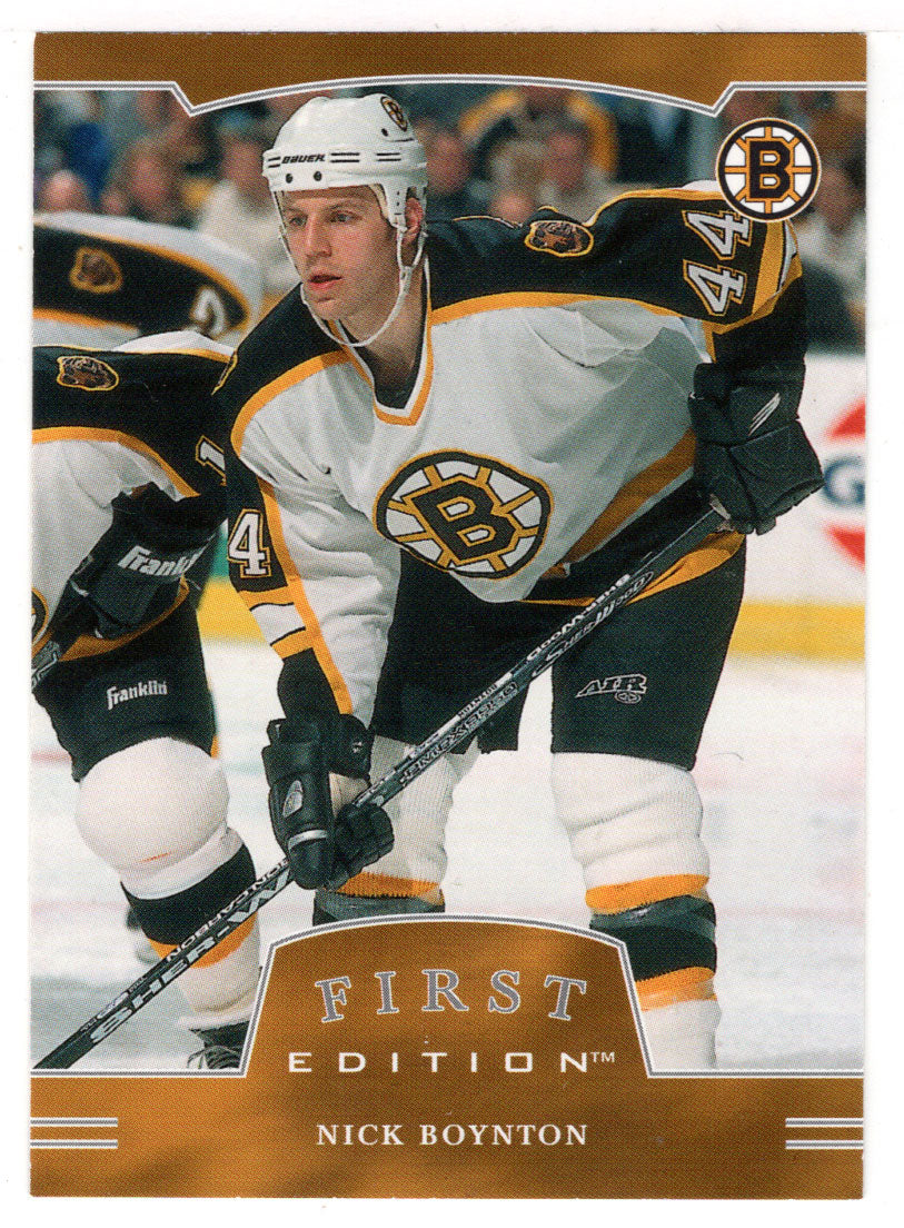 Nick Boynton - Boston Bruins (NHL Hockey Card) 2002-03 Be A Player First Edition # 35 Mint