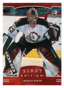 Martin Biron - Buffalo Sabres (NHL Hockey Card) 2002-03 Be A Player First Edition # 36 Mint