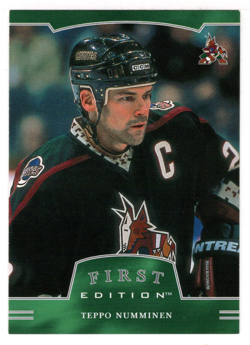 Teppo Numminen - Phoenix Coyotes (NHL Hockey Card) 2002-03 Be A Player First Edition # 40 Mint