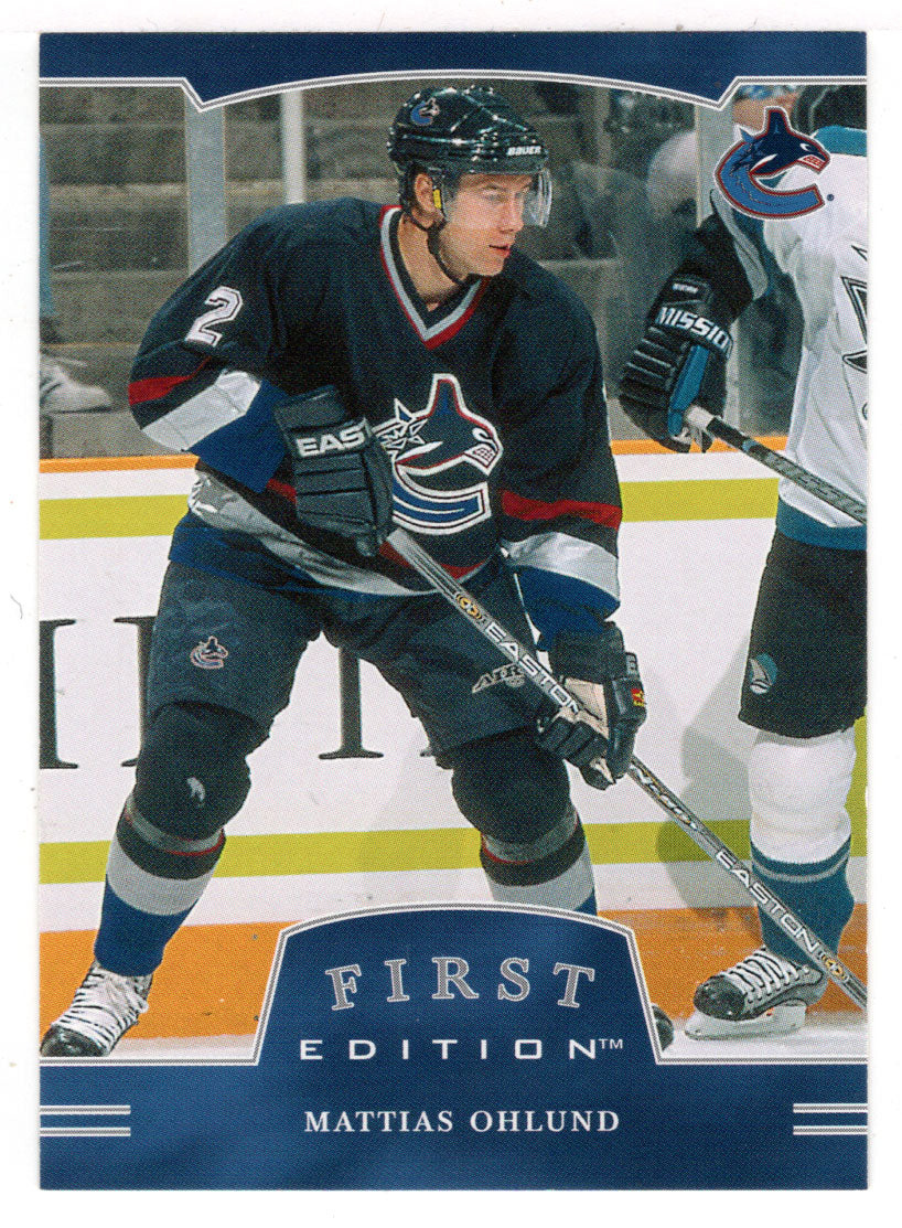 Mattias Ohlund - Vancouver Canucks (NHL Hockey Card) 2002-03 Be A Player First Edition # 44 Mint