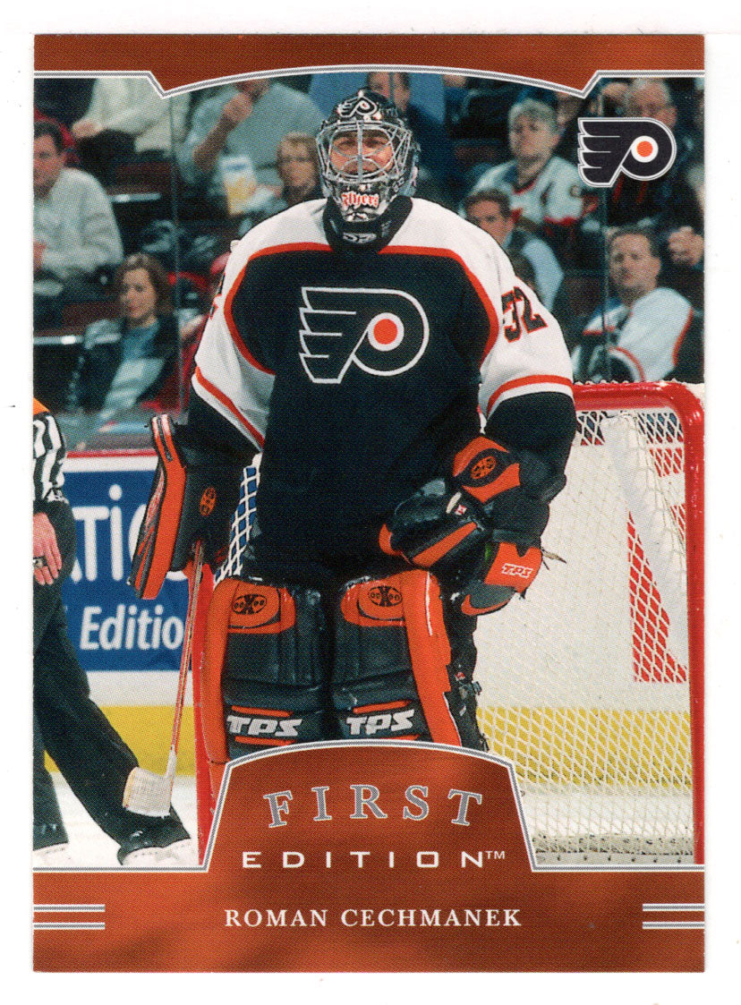 Roman Cechmanek - Philadelphia Flyers (NHL Hockey Card) 2002-03 Be A Player First Edition # 55 Mint