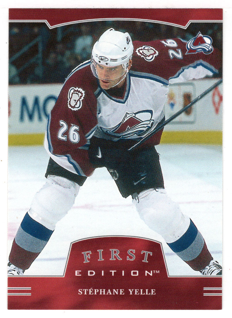 Stephane Yelle - Colorado Avalanche (NHL Hockey Card) 2002-03 Be A Player First Edition # 60 Mint
