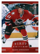 Maxim Afinogenov - Buffalo Sabres (NHL Hockey Card) 2002-03 Be A Player First Edition # 70 Mint