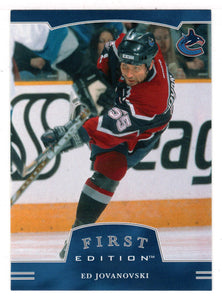 Ed Jovanovski - Vancouver Canucks (NHL Hockey Card) 2002-03 Be A Player First Edition # 88 Mint