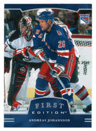 Andreas Johansson - New York Rangers (NHL Hockey Card) 2002-03 Be A Player First Edition # 90 Mint