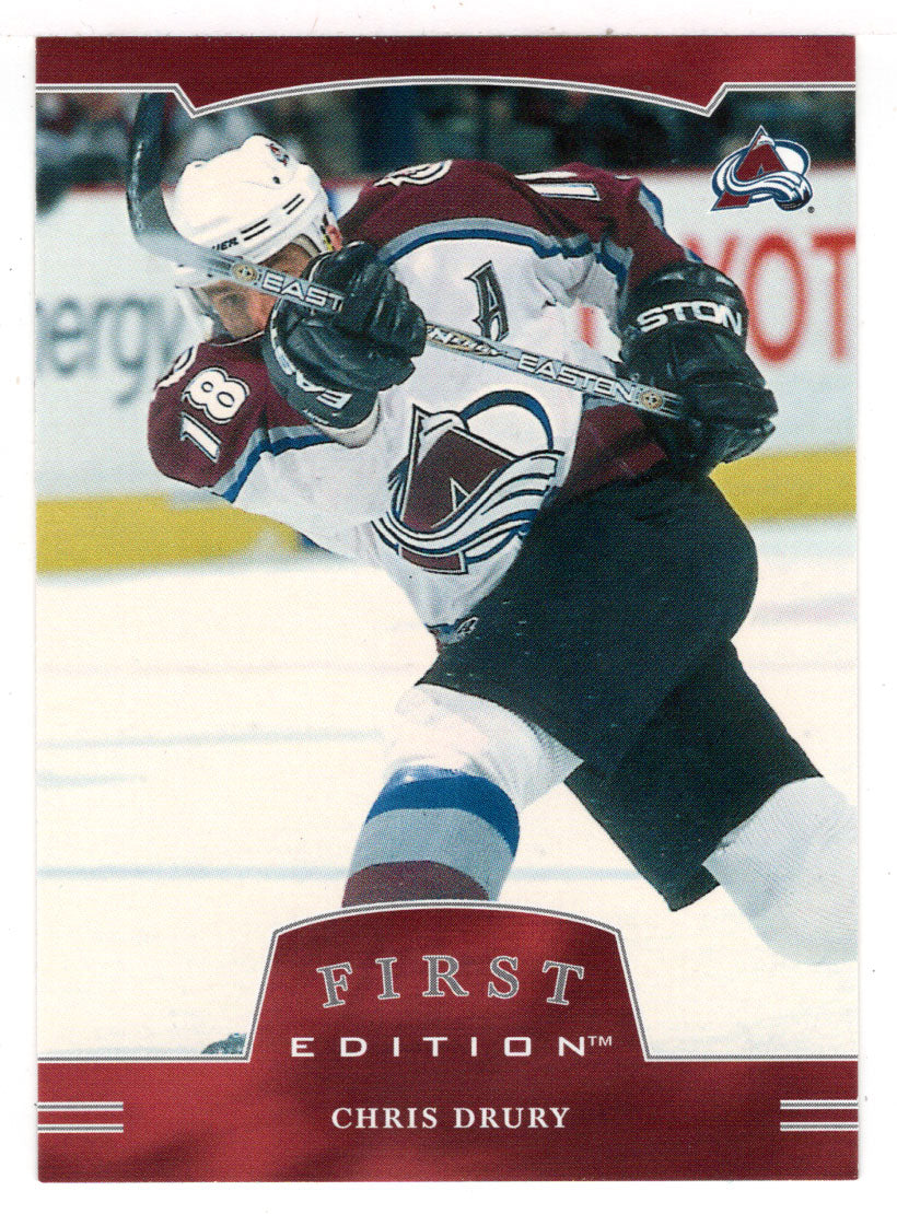 Chris Drury - Colorado Avalanche (NHL Hockey Card) 2002-03 Be A Player First Edition # 93 Mint