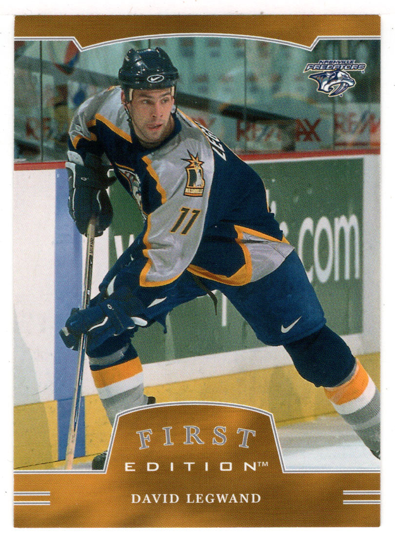 David Legwand - Nashville Predators (NHL Hockey Card) 2002-03 Be A Player First Edition # 106 Mint