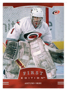 Arturs Irbe - Carolina Hurricanes (NHL Hockey Card) 2002-03 Be A Player First Edition # 117 Mint