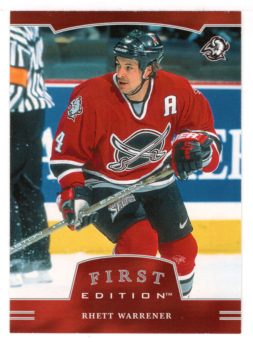 Rhett Warrener - Buffalo Sabres (NHL Hockey Card) 2002-03 Be A Player First Edition # 166 Mint
