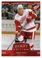 Brett Hull - Detroit Red Wings (NHL Hockey Card) 2002-03 Be A Player First Edition # 190 Mint