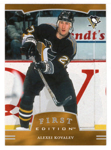 Alexei Kovalev - Pittsburgh Penguins (NHL Hockey Card) 2002-03 Be A Player First Edition # 199 Mint