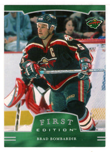 Brad Bombardir - Minnesota Wild (NHL Hockey Card) 2002-03 Be A Player First Edition # 260 Mint