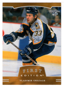Vladimir Orszagh - Nashville Predators (NHL Hockey Card) 2002-03 Be A Player First Edition # 281 Mint