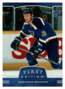 Alexander Khavanov - St. Louis Blues (NHL Hockey Card) 2002-03 Be A Player First Edition # 292 Mint