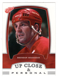 Brendan Shanahan - Detroit Red Wings - Up Close & Personal (NHL Hockey Card) 2002-03 Be A Player First Edition # 319 Mint