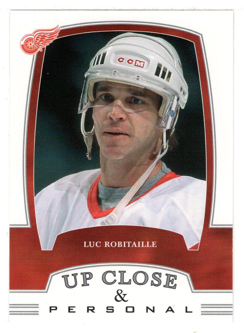 Luc Robitaille - Detroit Red Wings - Up Close & Personal (NHL Hockey Card) 2002-03 Be A Player First Edition # 324 Mint