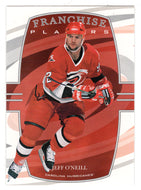 Jeff O'Neill - Carolina Hurricanes - Franchise Player (NHL Hockey Card) 2002-03 Be A Player First Edition # 346 Mint