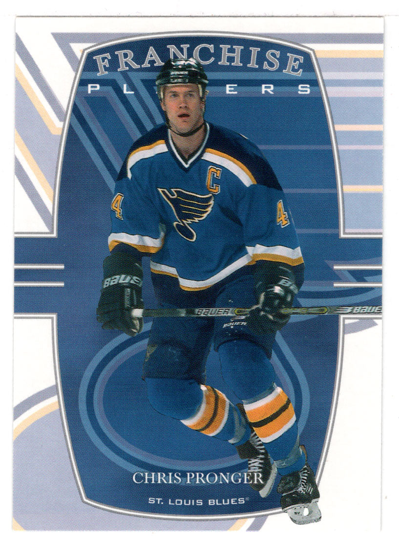 Chris Pronger - St. Louis Blues - Franchise Player (NHL Hockey Card) 2002-03 Be A Player First Edition # 365 Mint