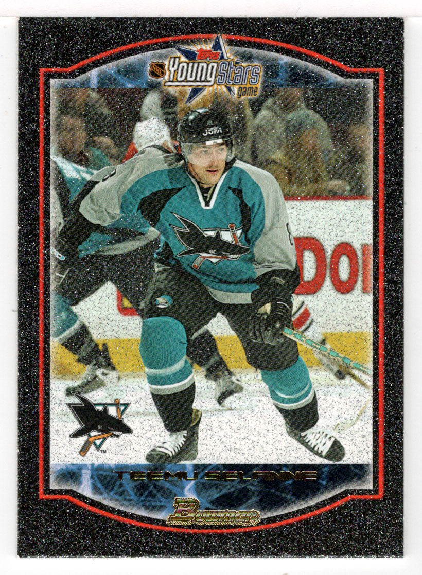 Teemu Selanne - San Jose Sharks - SILVER (NHL Hockey Card) 2002-03 Bowman Youngstars # 101 Mint