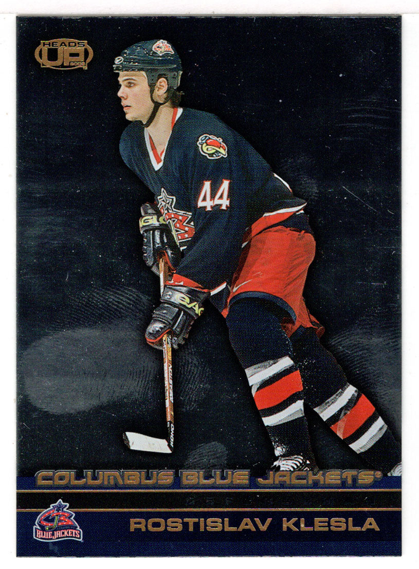 Rostislav Klesla - Columbus Blue Jackets (NHL Hockey Card) 2002-03 Heads Up # 35 Mint