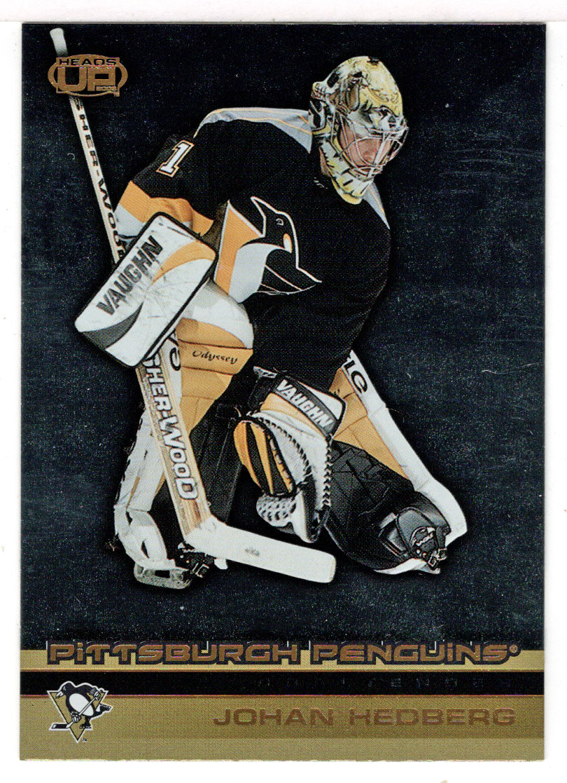 Johan Hedberg - Pittsburgh Penguins (NHL Hockey Card) 2002-03 Heads Up # 98 Mint