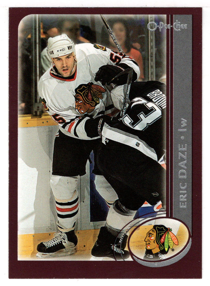 Eric Daze - Chicago Blackhawks (NHL Hockey Card) 2002-03 O-Pee-Chee # 95 Mint