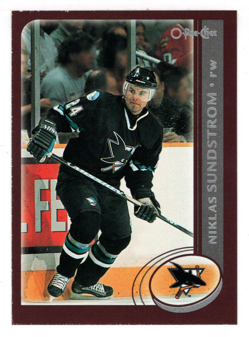 Niklas Sundstrom - San Jose Sharks (NHL Hockey Card) 2002-03 O-Pee-Chee # 114 Mint