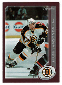 Sergei Samsonov - Boston Bruins (NHL Hockey Card) 2002-03 O-Pee-Chee # 134 Mint