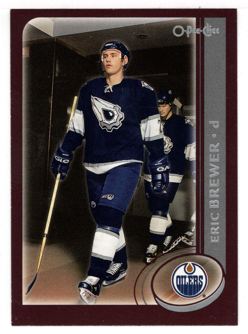 Eric Brewer - Edmonton Oilers (NHL Hockey Card) 2002-03 O-Pee-Chee # 150 Mint