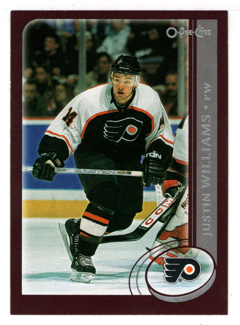 Justin Williams - Philadelphia Flyers (NHL Hockey Card) 2002-03 O-Pee-Chee # 184 Mint