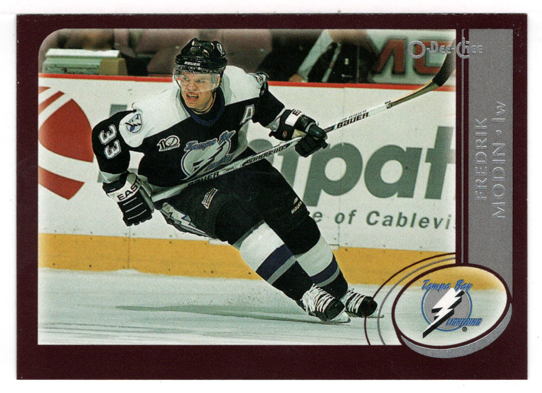 Fredrik Modin - Tampa Bay Lightning (NHL Hockey Card) 2002-03 O-Pee-Chee # 189 Mint